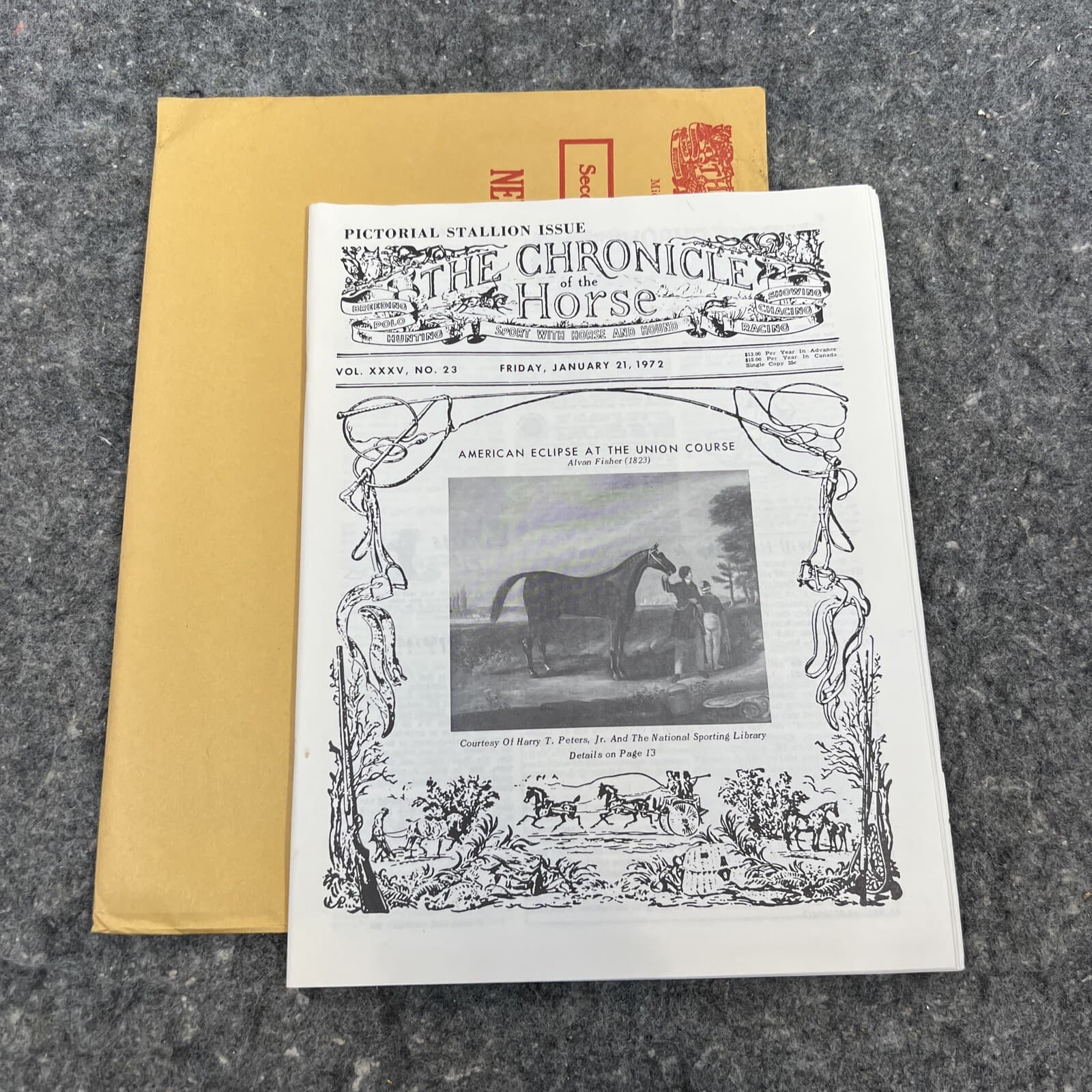 Jan, 21 1972 The Chronicle of the Horse -"American Eclipse.." Vol XXXV #23