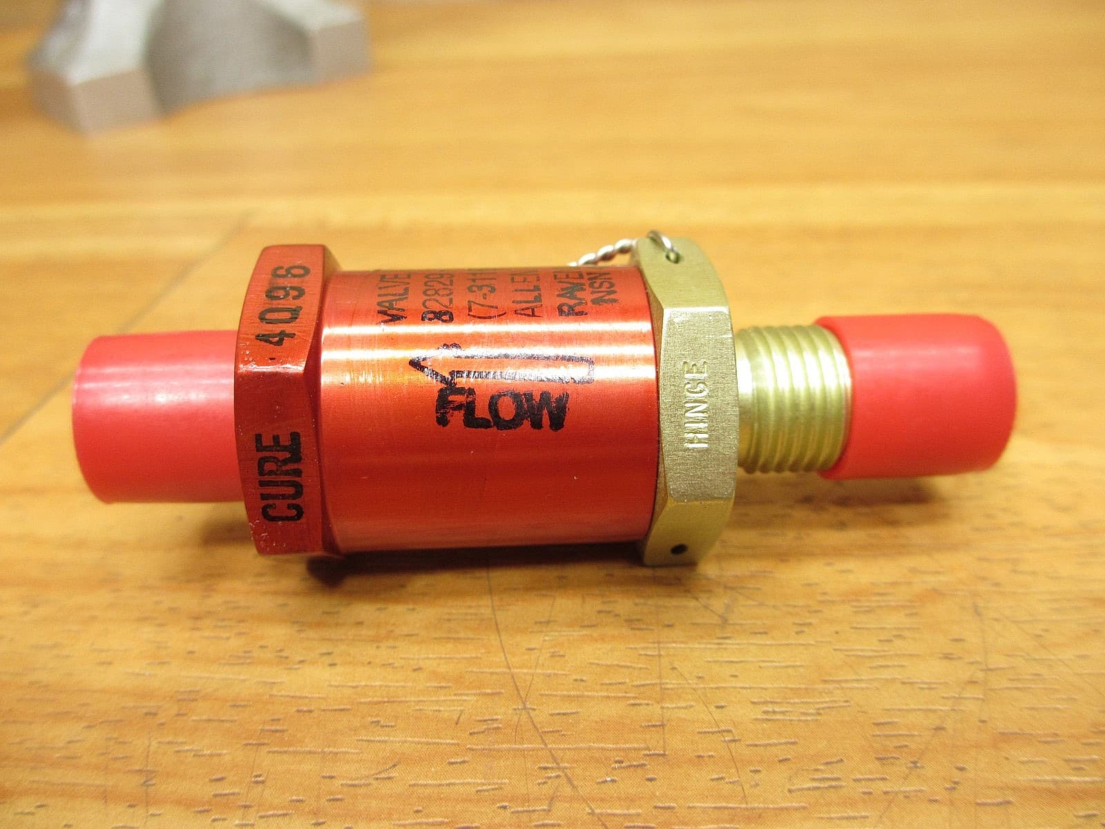 Allen Aircraft 82829-6C225 *NEW OLD STK* Swing Check Valve NSN-01-412-4003 5