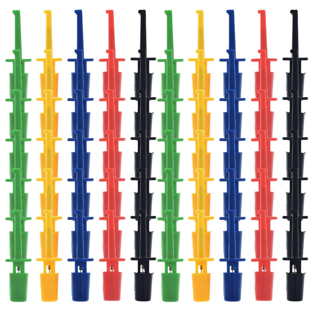 LOT Test Probe Lead Wire Kit Hook Clip Mini Grabber for Multimeter Electrical US 3
