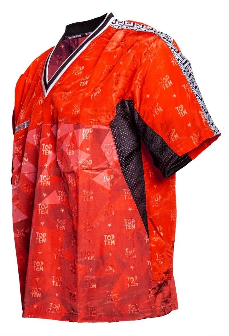 TOP TEN SPORT KARATE KICKBOXING ULTRALIGHT PRISM RED  Uniform Gi MMA TKD Martial 4