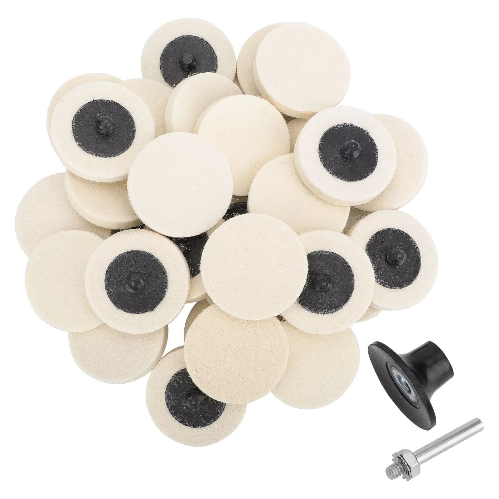 New 2-inch Disc Polishing Buffing Pads with a corrosion-resistant steel shank 5