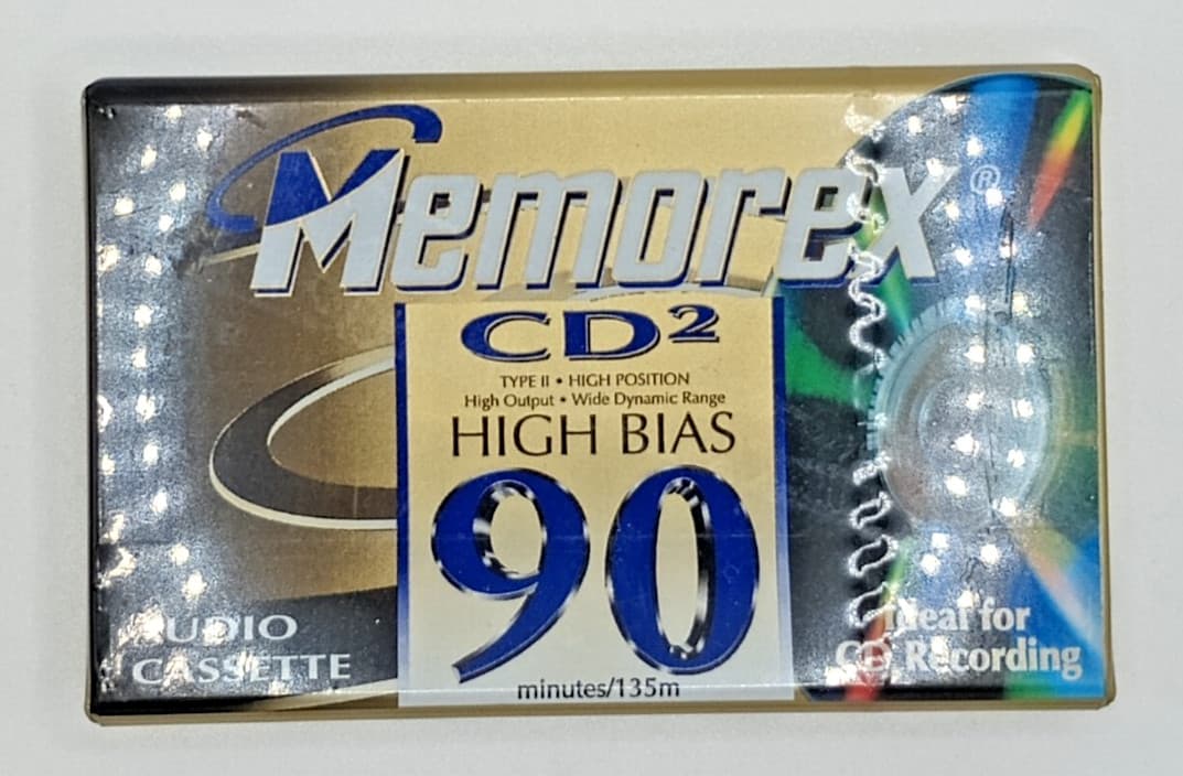 NIP Memorex CD2 high bias 90 min. audio cassette