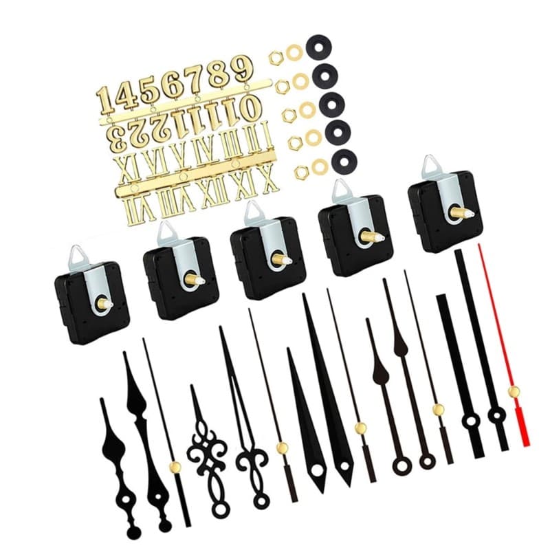 Accurate Quartzs Clock Movement with Hands and Numerals Kits for Clock Crafting