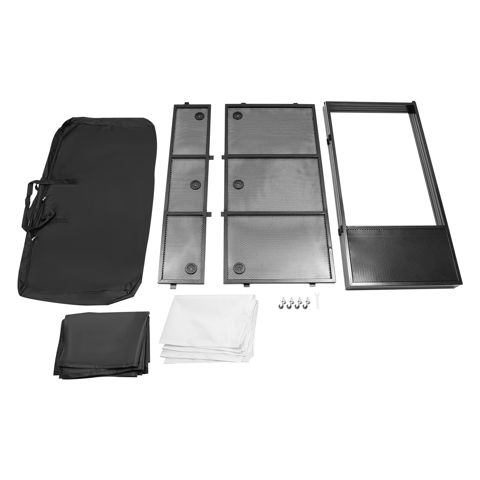 Rolling DJ Display Stand, DJ Event Booth Facade, Portable DJ Facade Booth Table 4