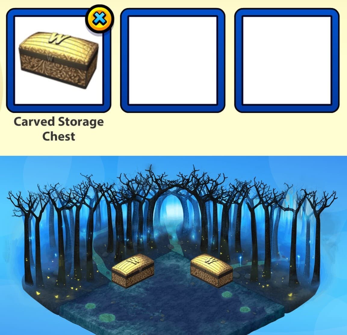 2021 Webkinz DELUXE DAY April Prize: Carved Storage Chest (stores items!)