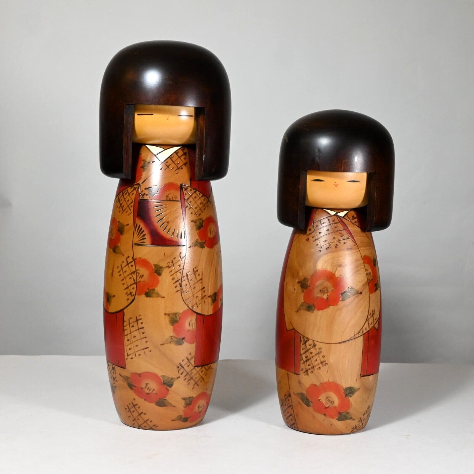 Famous "Kan-Tsubaki" by USABURO, Pair, Zelkova Wood, Japan - X-Large (12", 5lb) 4