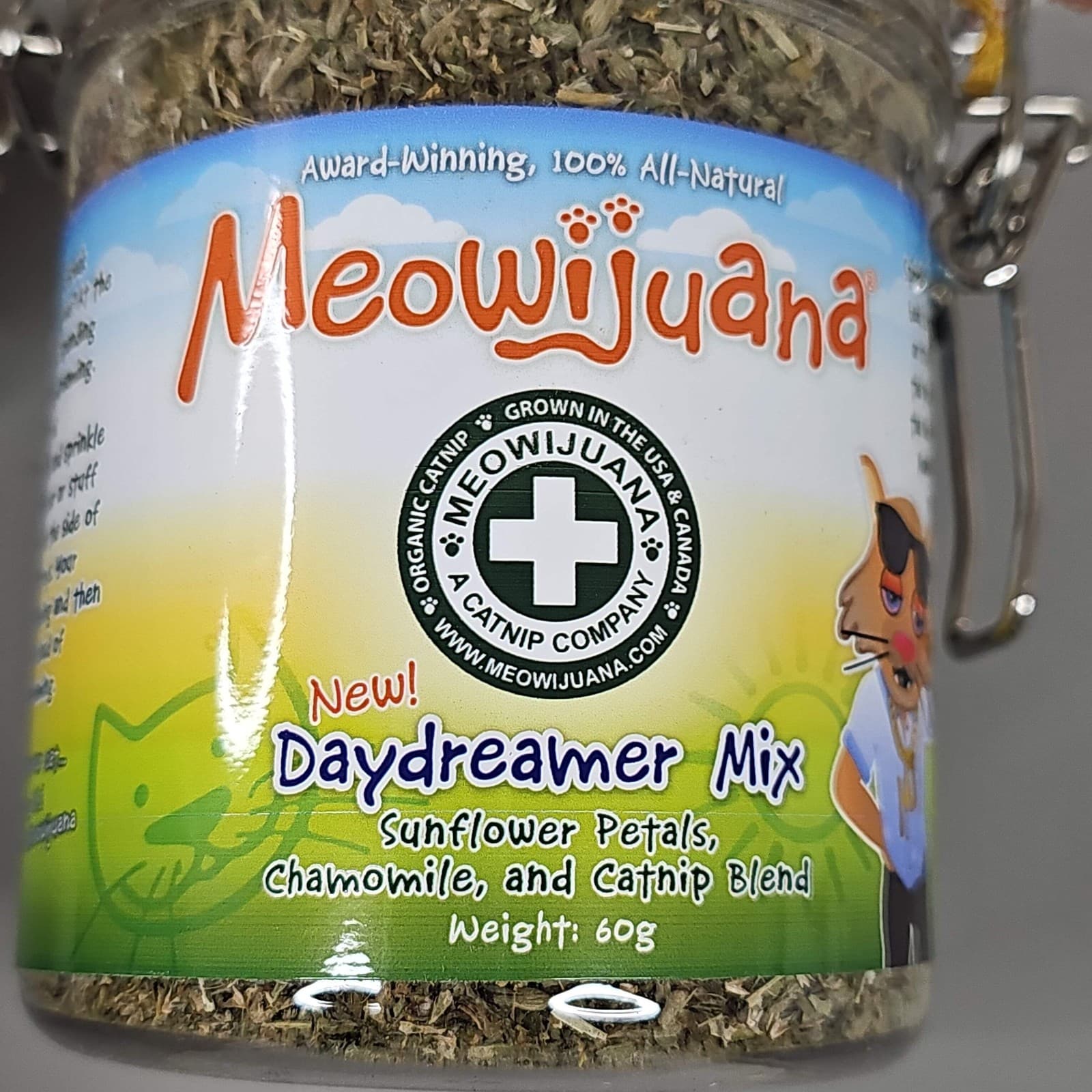 SMARTER PAW Meowijuana Organic Catnip Jar of Daydreamer Mix for Cats (New) 3