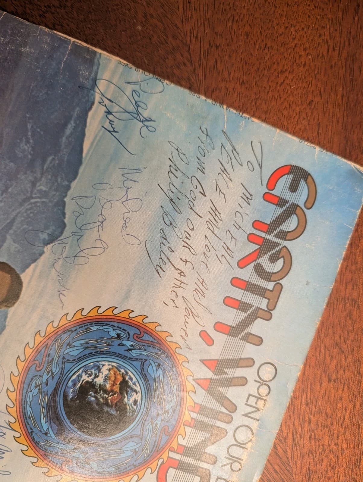 Signed Autograph Earth, Wind & Fire PROMO LP 3