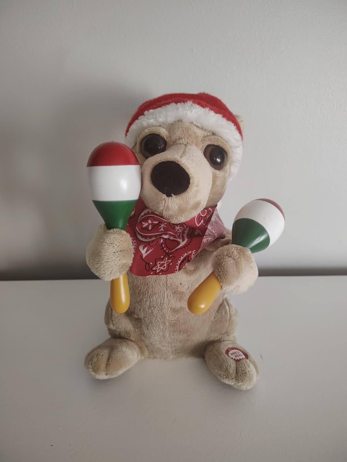 Animated Singing Chihuahua Dog Plays La Bamba Tested And Works Christmas Plush