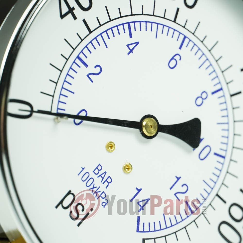 Large 4.5" 200 PSI Air Compressor Tank Pressure Gauge 1/4" Male NPT Threads 4