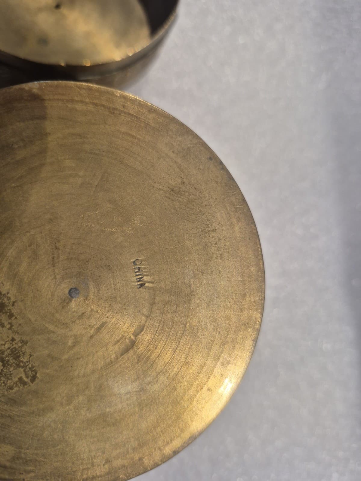 Chinese Export Embossed Enameled Brass Box 1930s 5