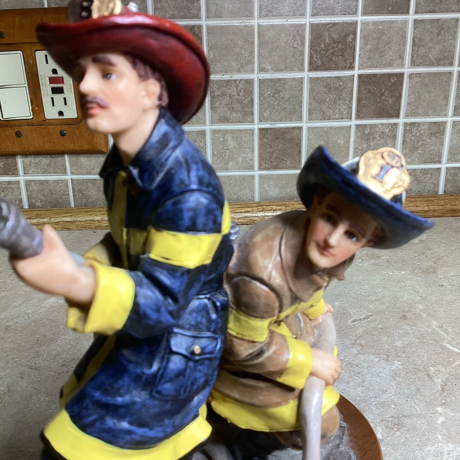 Red Hats of Courage -FIREFIGHTERS - “The Nozzlemen" - Musical- 9” Tall- 2
