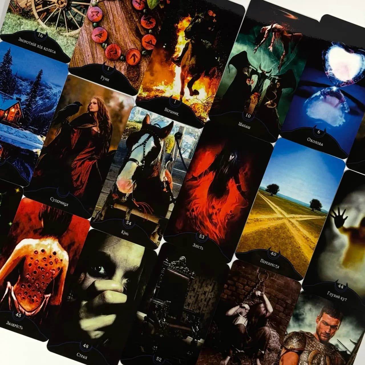 ORACLE "ECLIPSE" 158 H/QUALITY LAMINATED CARDS FOR DEEP ESOTERIC WORK(UKRAINIAN) 4