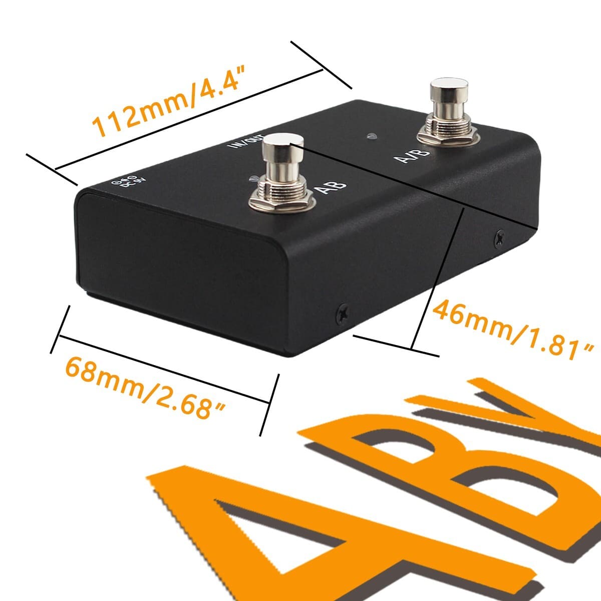 Tavsou ABY Channel Switch Pedal Box Line AB Selector True Bypass For Effectors 5