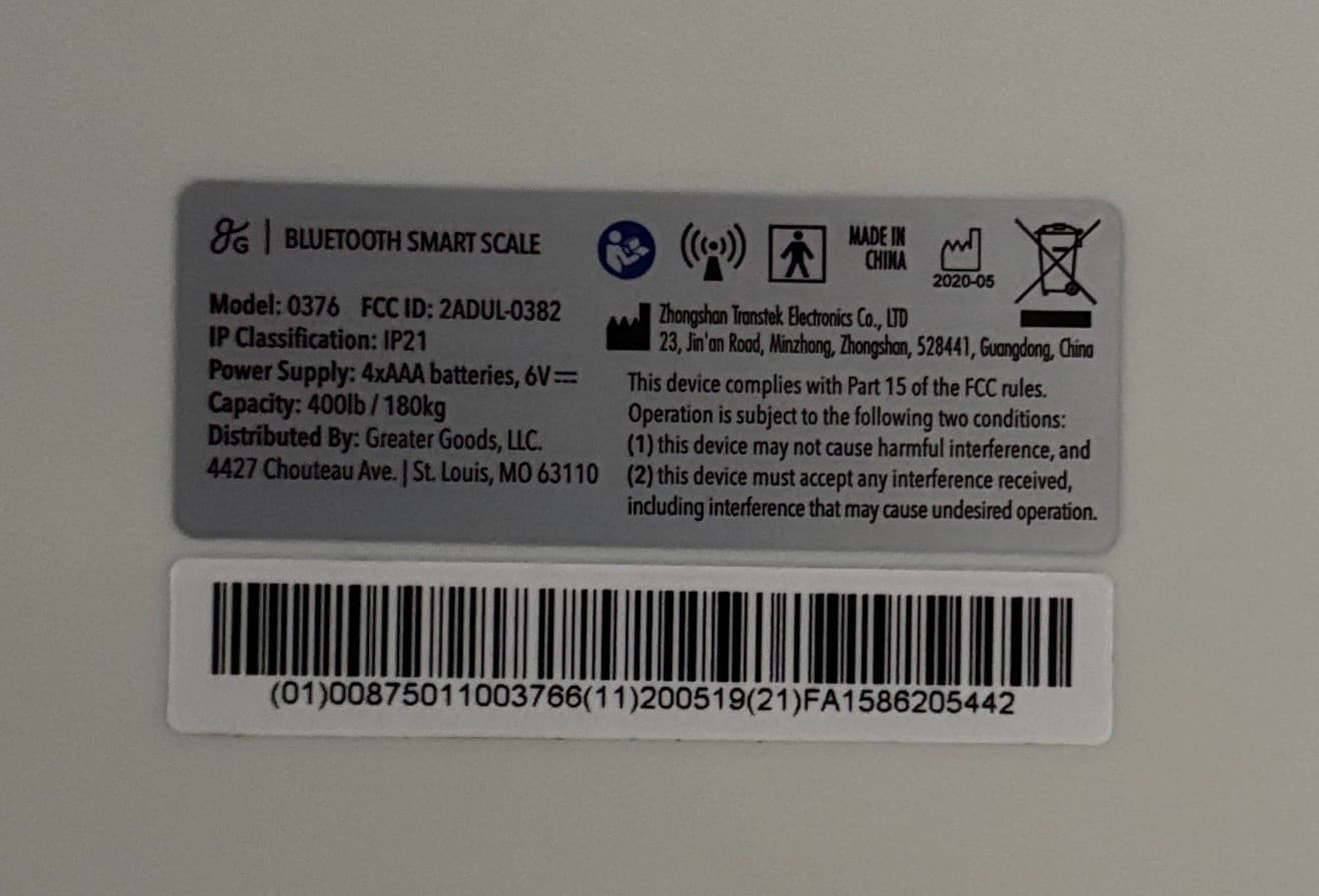 Weight Gurus Premium Bluetooth Smart Scale Model 0376 - Link to Smartphone App 3