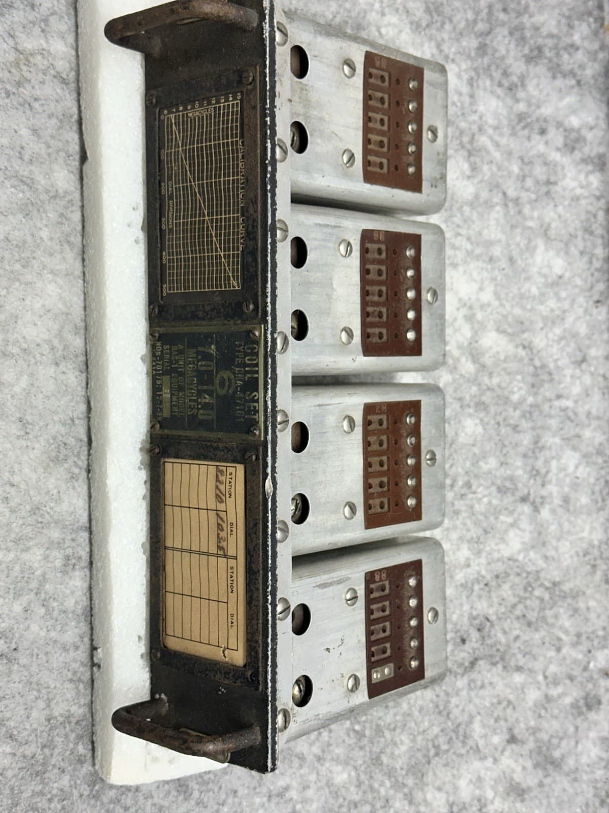 NATIONAL RAS-1 CNA-47161 MILITARY HAM RADIO RECEIVER "6" PLUG IN COIL DATED 1939 6