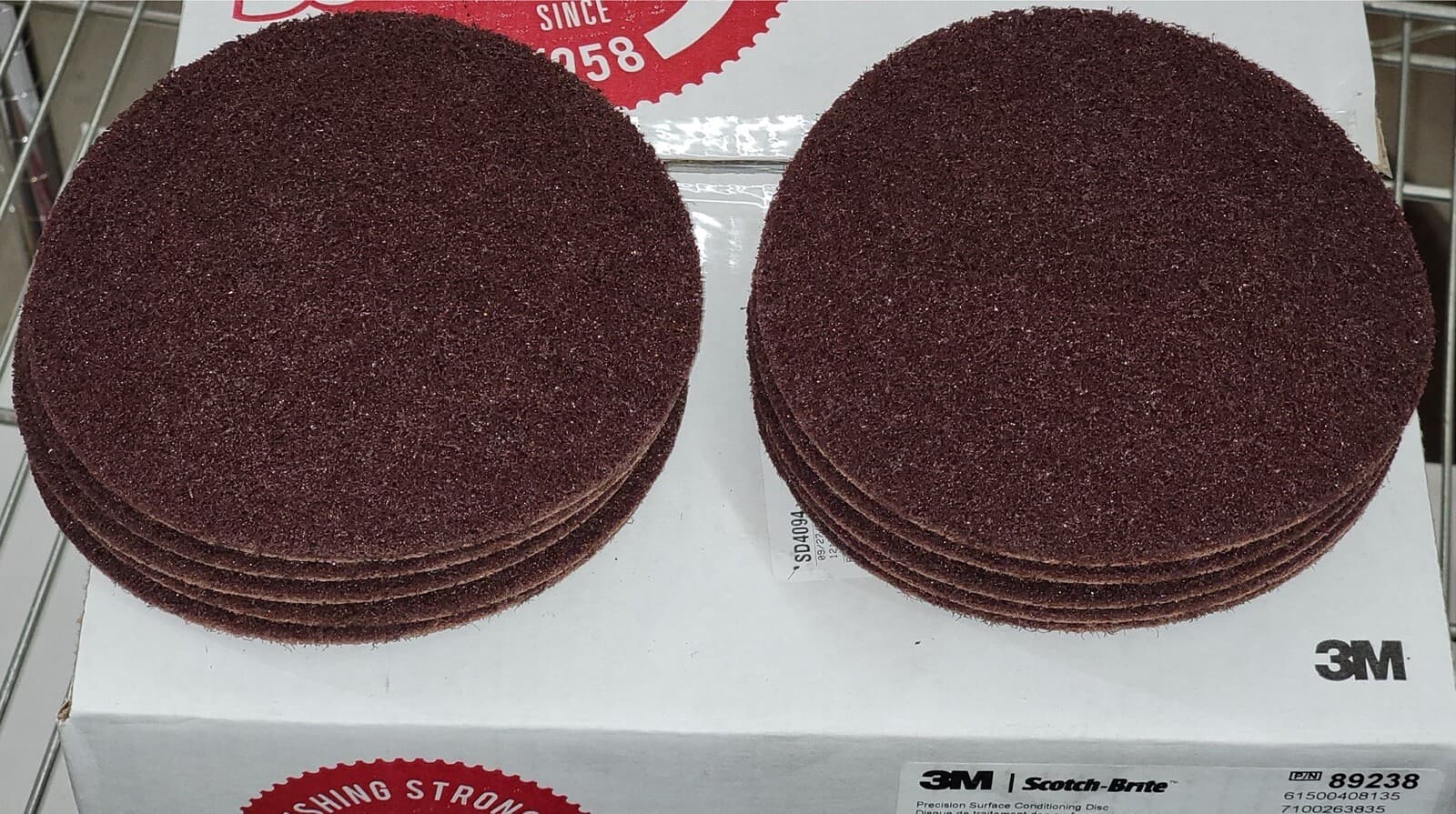 (10) Scotch-Brite 6” Inch Precision Surface Conditioning Disc Hook & Loop Coarse
