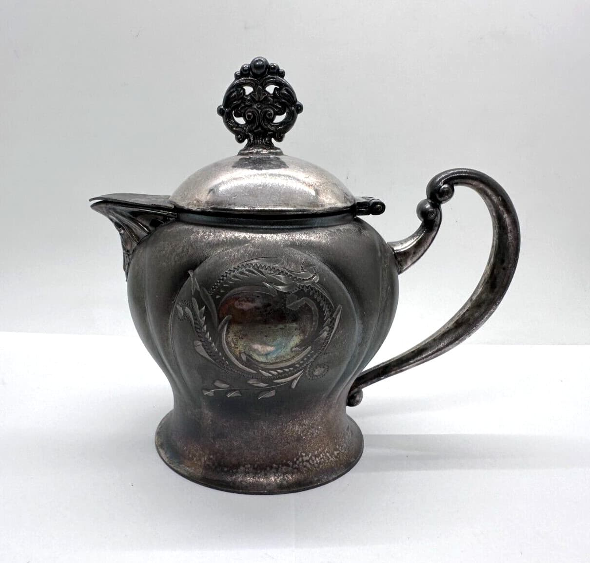 New Amsterdam Silver Co #261 Vintage Plated Antique Creamer