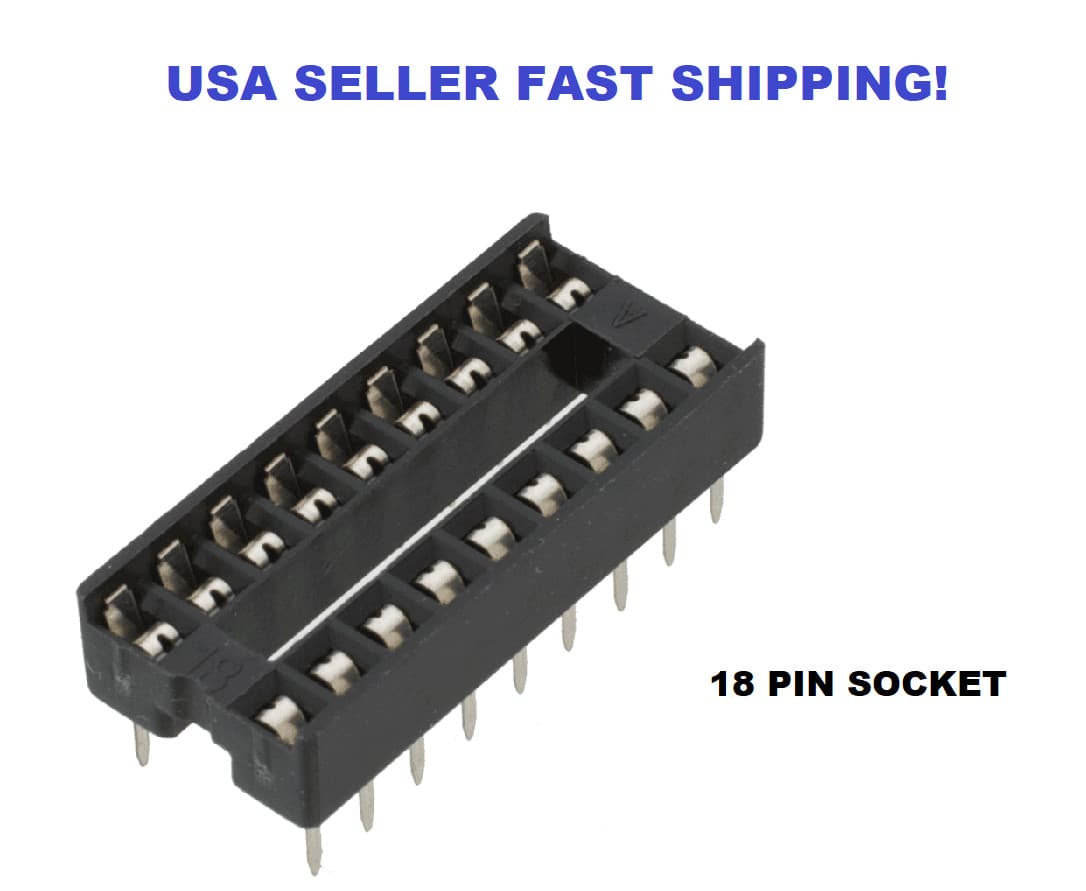 20 PCS 18 Pin DIP18 Sockets USA SELLER