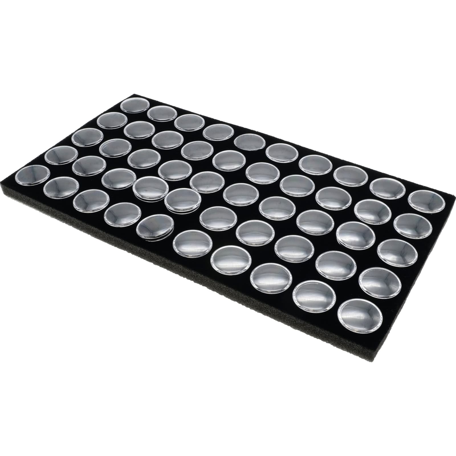 50 Gem Jars Black Display Tray Gemstone Travel Case 3