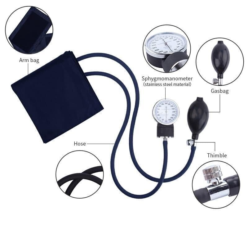 Manual Blood Pressure Monitor with Stethoscope, Non-Digital 20-42cm Cuff 5