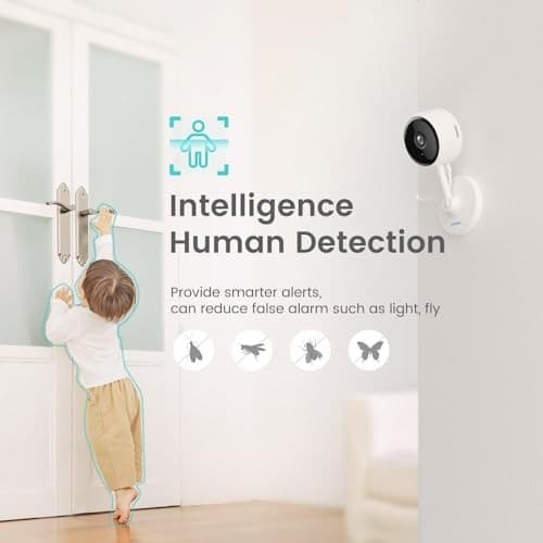  Indoor Cameras for Home Security with Night Vision, Pet Camera with Phone 2K 1 6