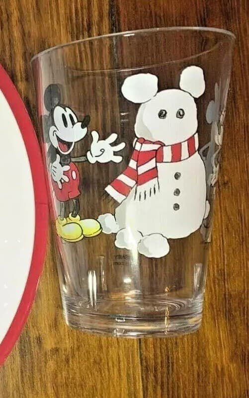 Disney Pottery Barn Mickey Mouse Cup holiday Christmas party gift peanuts SET , 4