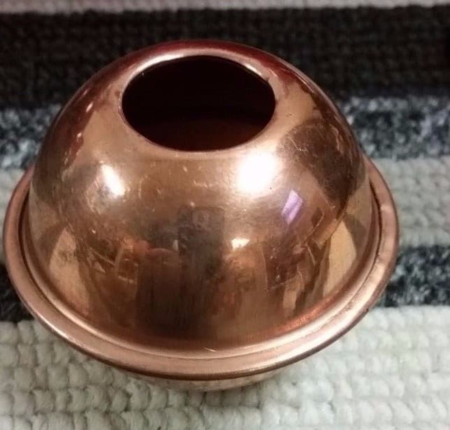 3'' WEATHERVANE COPPER BALL for weathervane or lightening rods ,rare TOP BALL 3