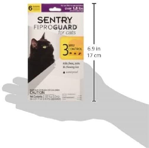 Sentry Fiproguard Flea and Tick Topical Drops for Cats 6 Doses Treatment Control 6