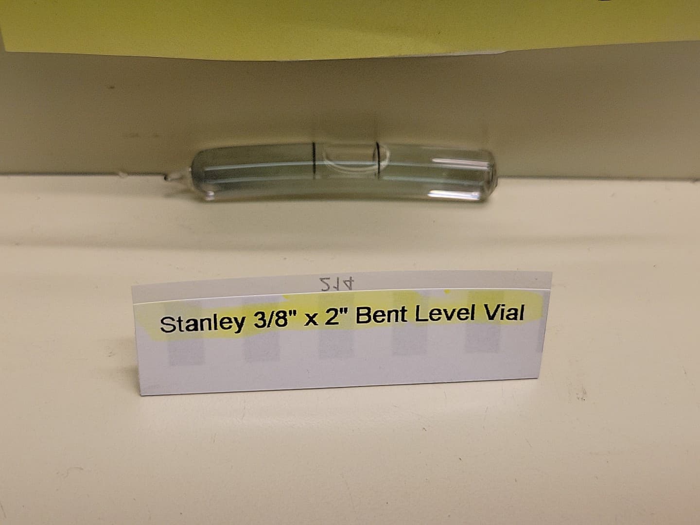 Stanley Level 2" Bent Vial Glass Level Vial Proved #208 NOS USA 2