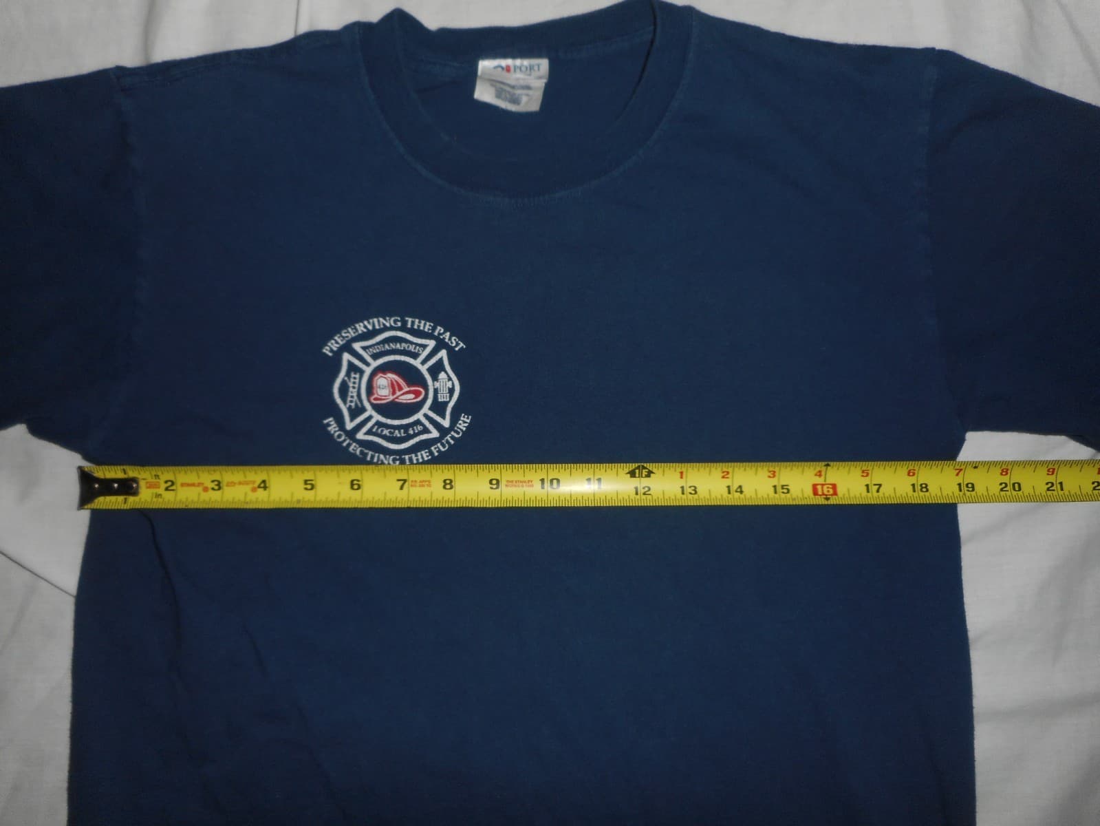 VINTAGE INDIANAPOLIS FIRE DEPARTMENT MUSEUM T-SHIRT - SMALL (TAG MED) - RARE - 6