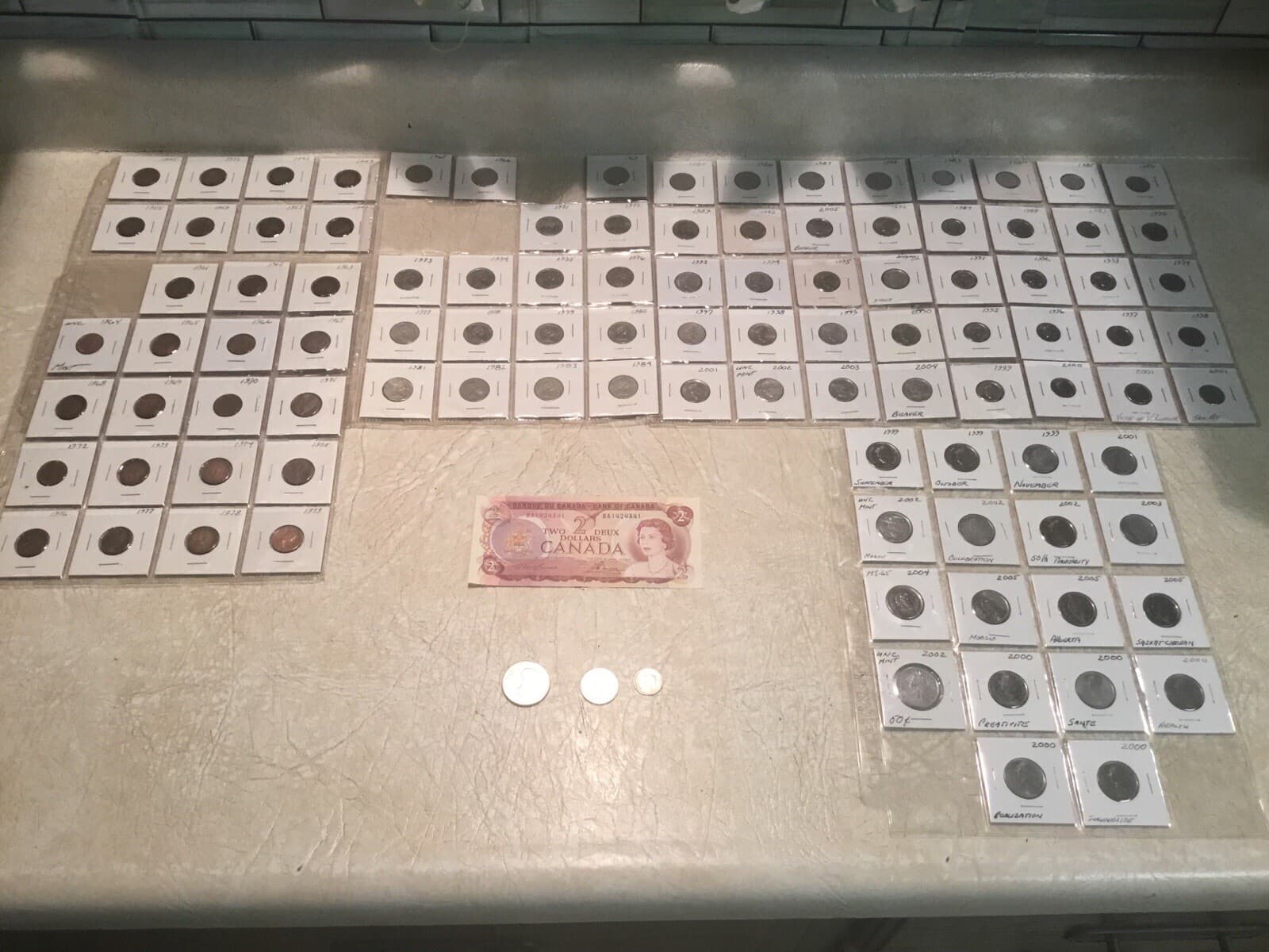 104 Canadian Coin Lot 1.5 Oz Silver $2 1974 13 Commemorative 25C 10C 50th Ann