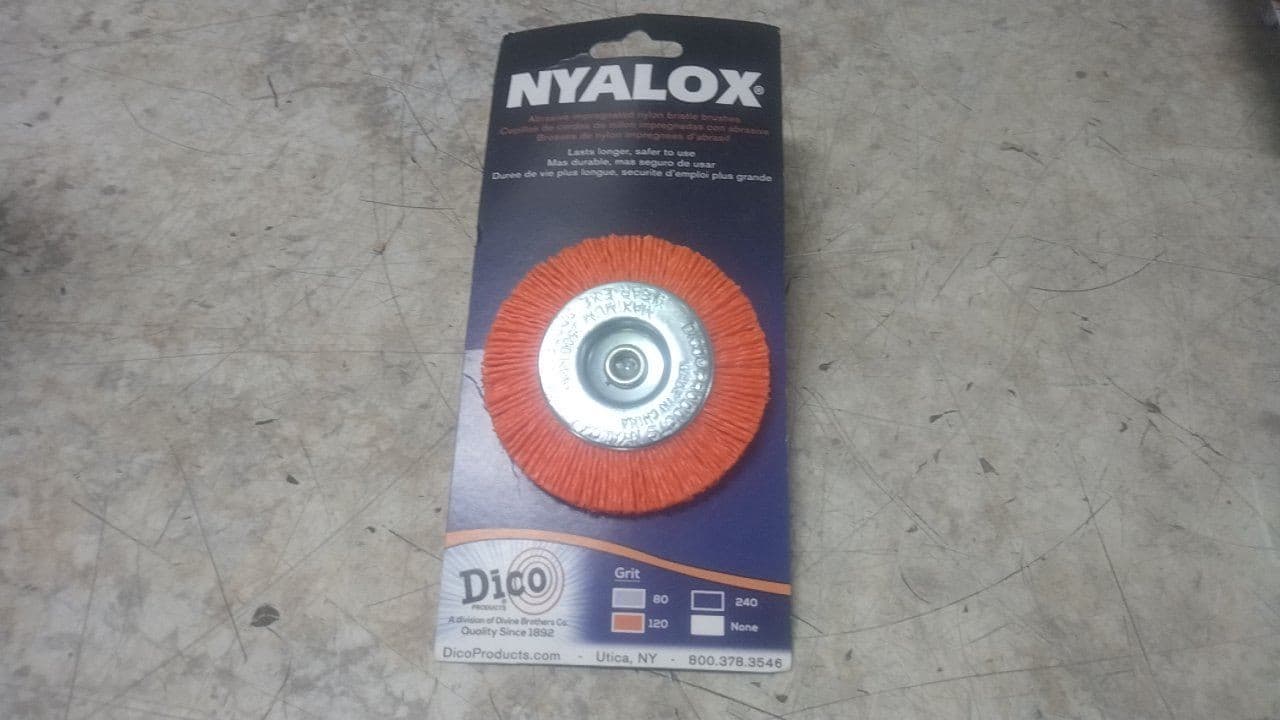 Nyalox by Dico 7200021 25 Pk 3 In Size 120 Grit Orange Wheel Brush 5
