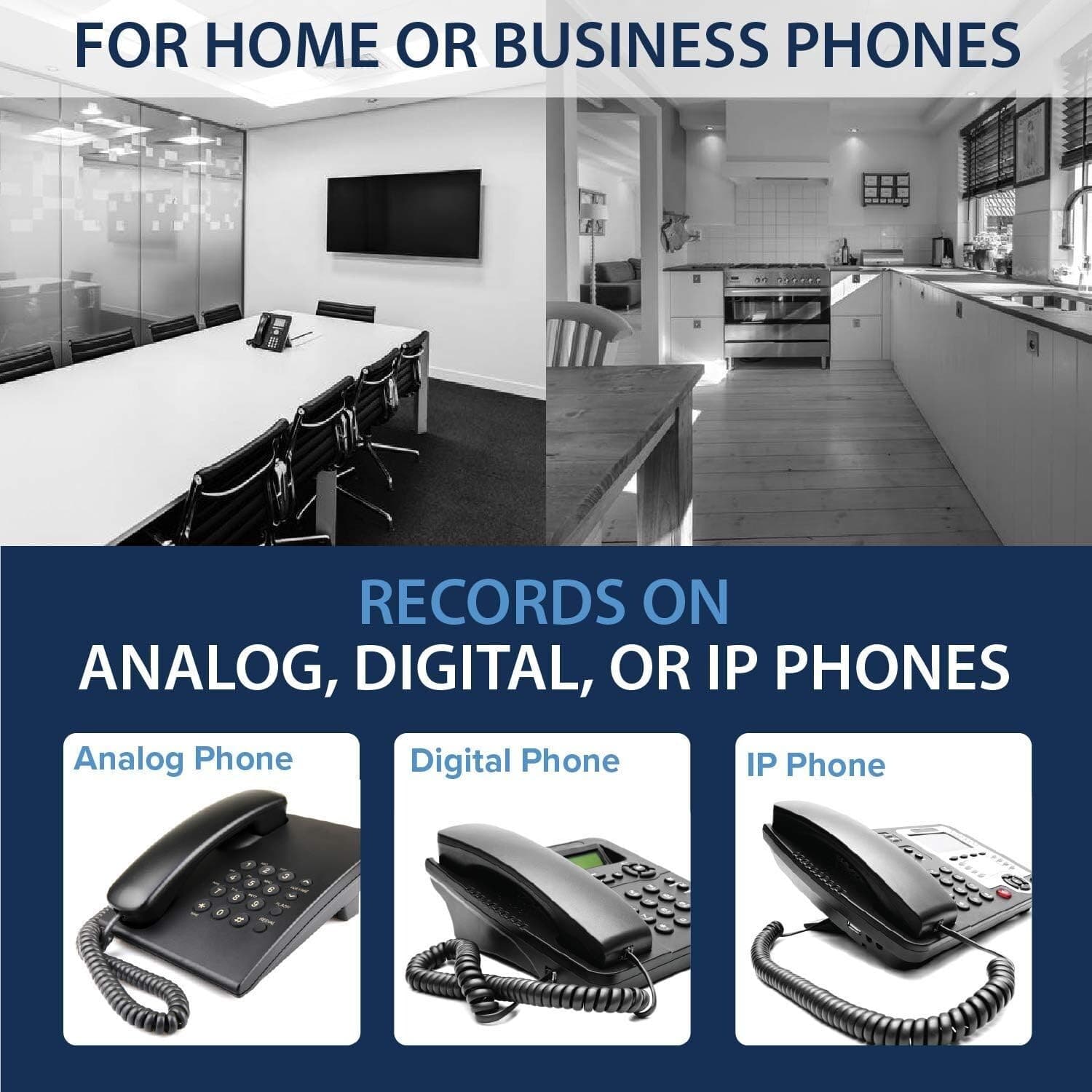 TR600 Landline Phone Call Recorder, Automatic Telephone Recording Device 3