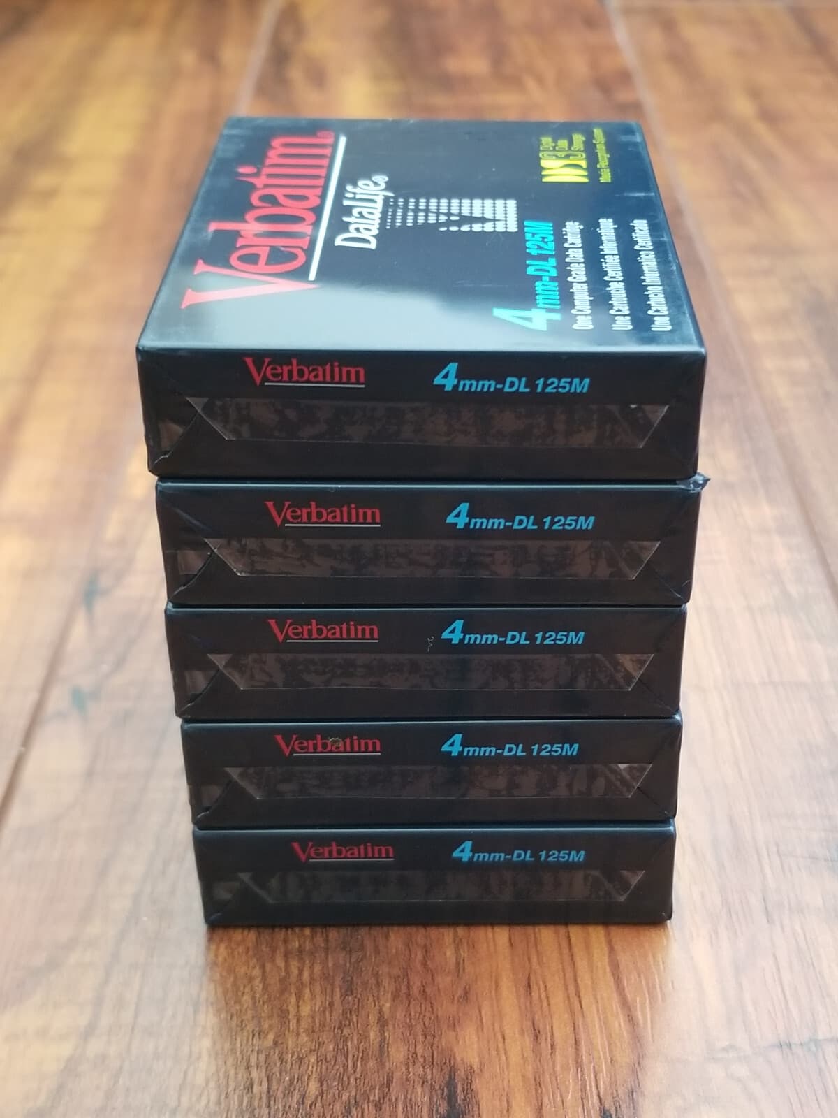 Lot of 5 - Verbatim DataLife 4mm-DL 125M 12GB DDS3 Data Cartridge Tape - NEW 3