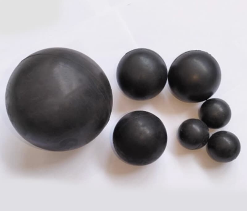 Black Round Solid Rubber Ball Bouncy Balls Training Ball Diameter 2mm - 75mm 4