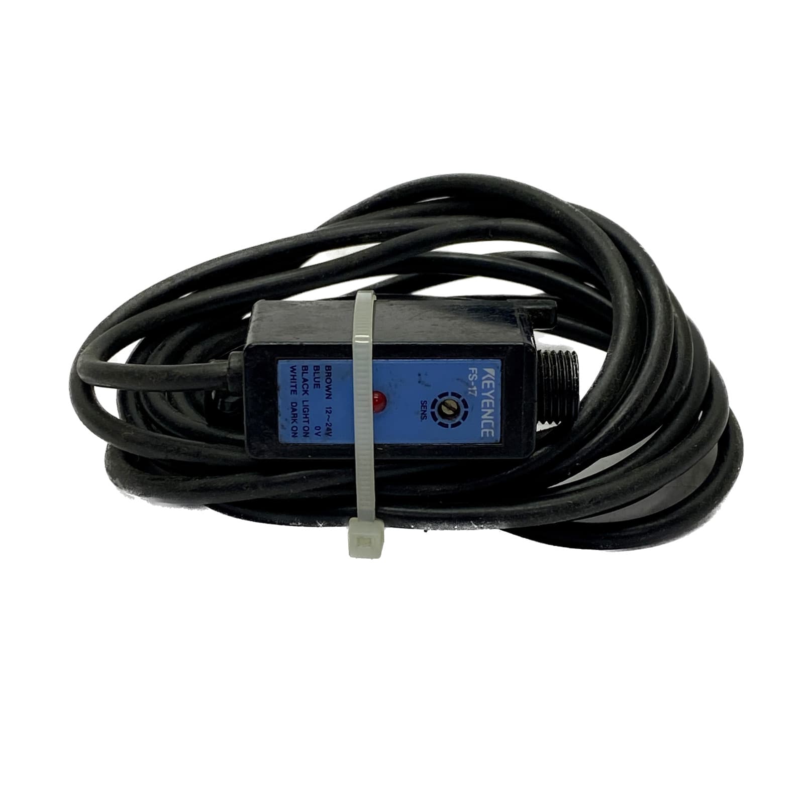 Keyence FS-17 Photoelectric Fiber Optic Sensor Amplifier, 12-24 Volt Fiber Optic