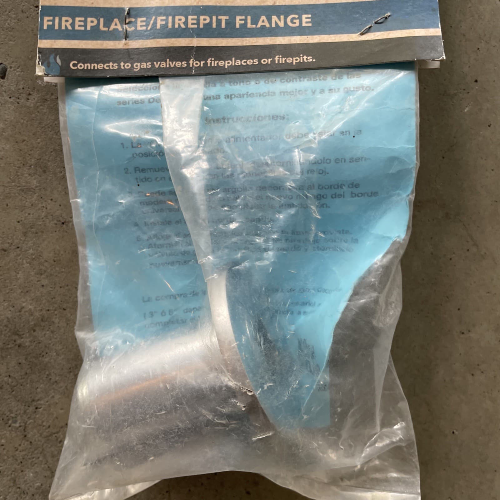 Blue Flame UF.SCH.06 Universal Gas Valve Flange Fireplace/FirePit Flange New 5