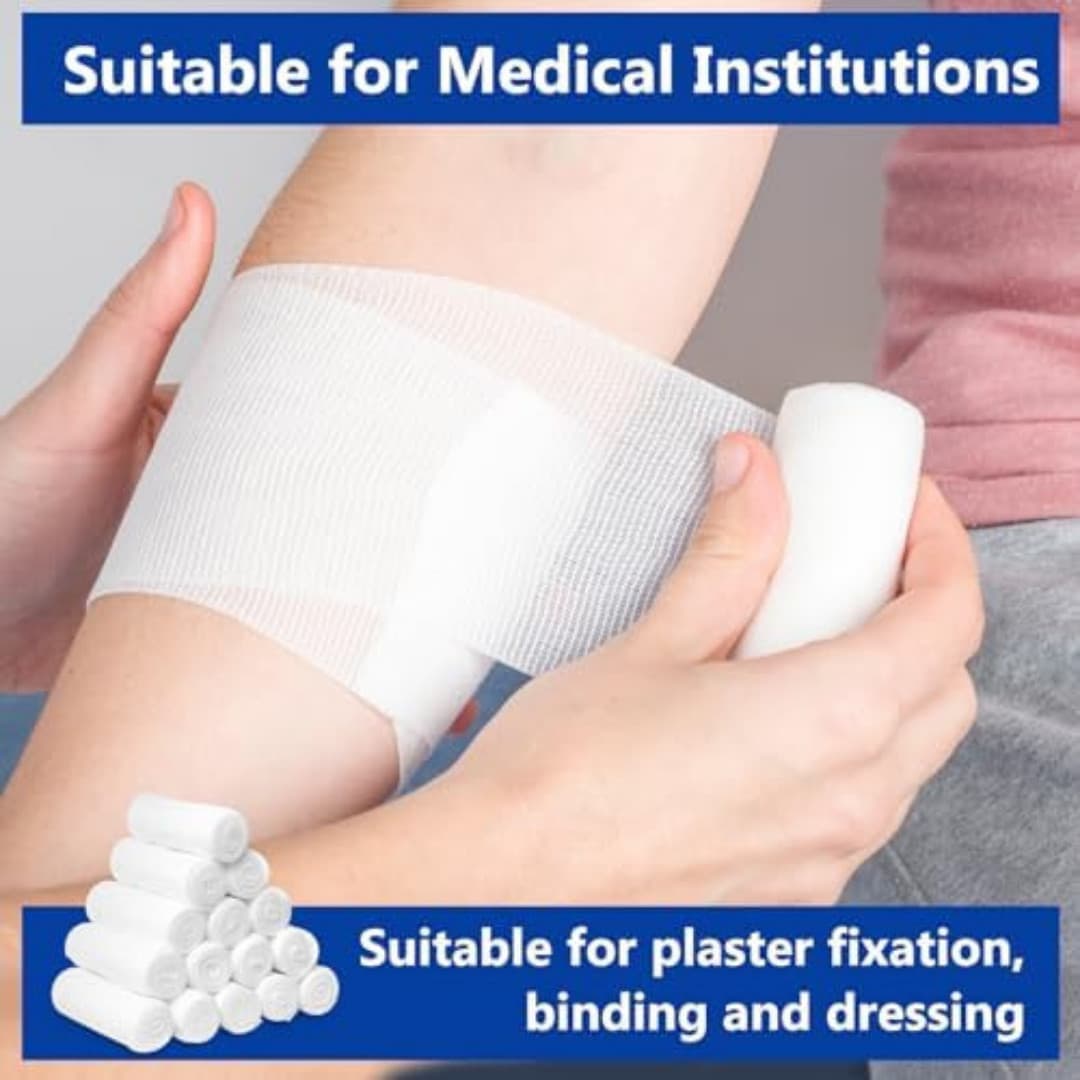 24 Pack 4 Inch 4.1 Yards Gauze Bandage Roll, Gauze Wrap Rolls for Wounds 2