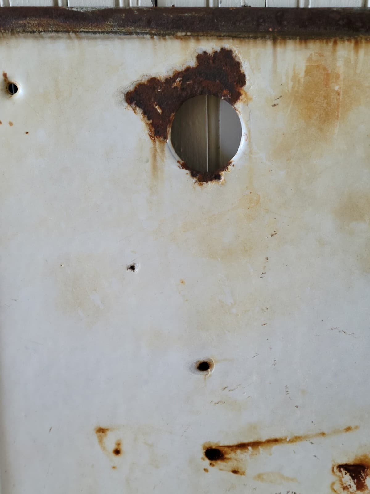 WoW Antique French Chippy CRACKLED Cast Iron Wall Garde Planter Fountain PATINA  5