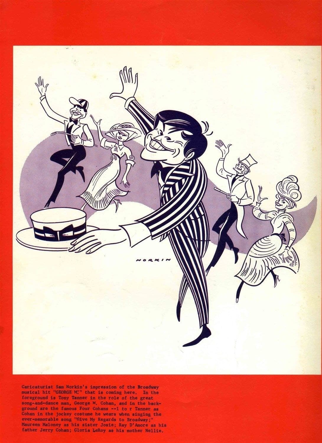 GEORGE M Souvenir Program & Program 1970 Ohio Theatre Columbus  2