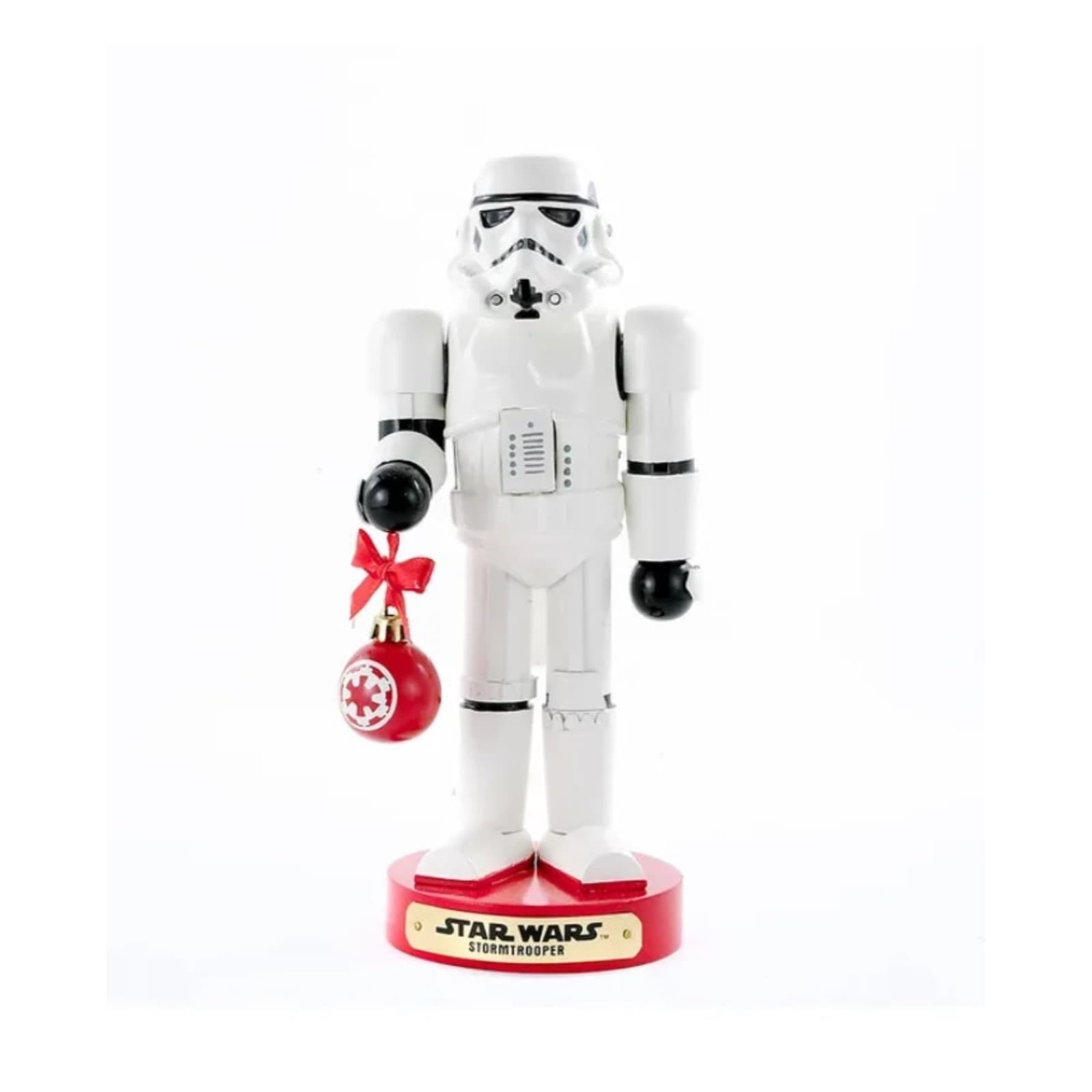 Kurt Adler Stormtrooper with Ball Ornament Nutcracker, 12-Inch