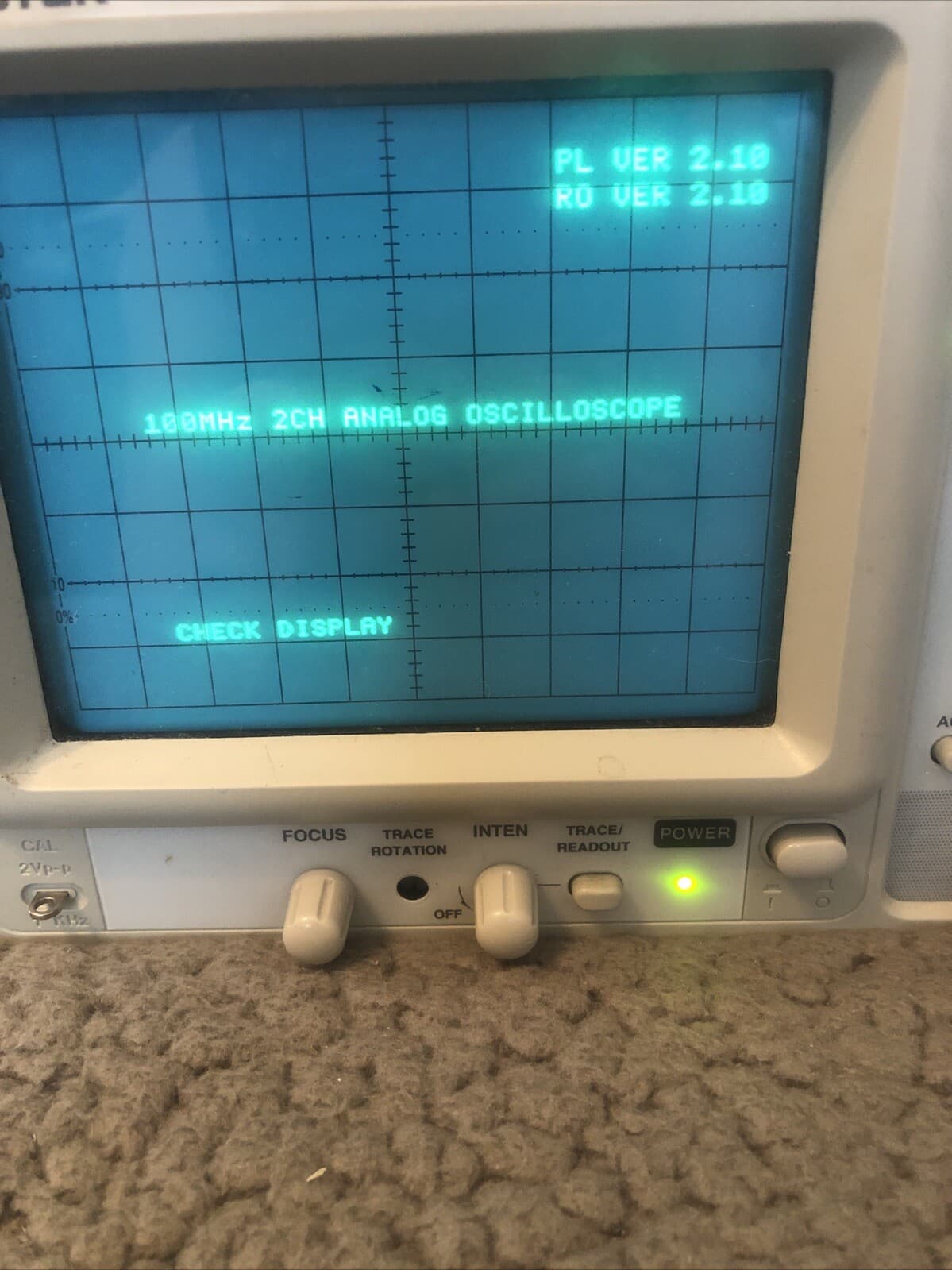 GW INSTEK GOS-6112 Oscilloscope 2-Channel 100MHz 2