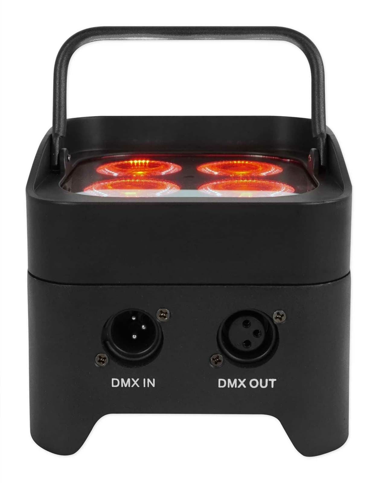 Rockville BEST PACK 50 (8) Black Battery Wash Lights+Wireless DMX+Charging Case 3