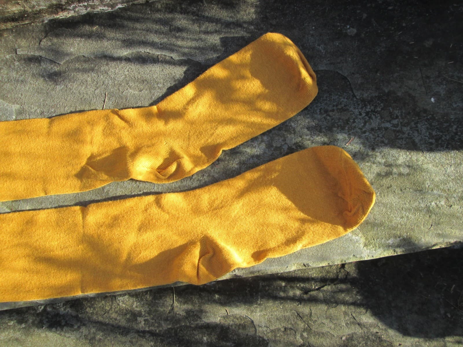 REENACTOR COLONIAL REV WAR 18-19TH C STOCKINGS DEEP GOLDEN HARVEST  FOOT WEAR 4