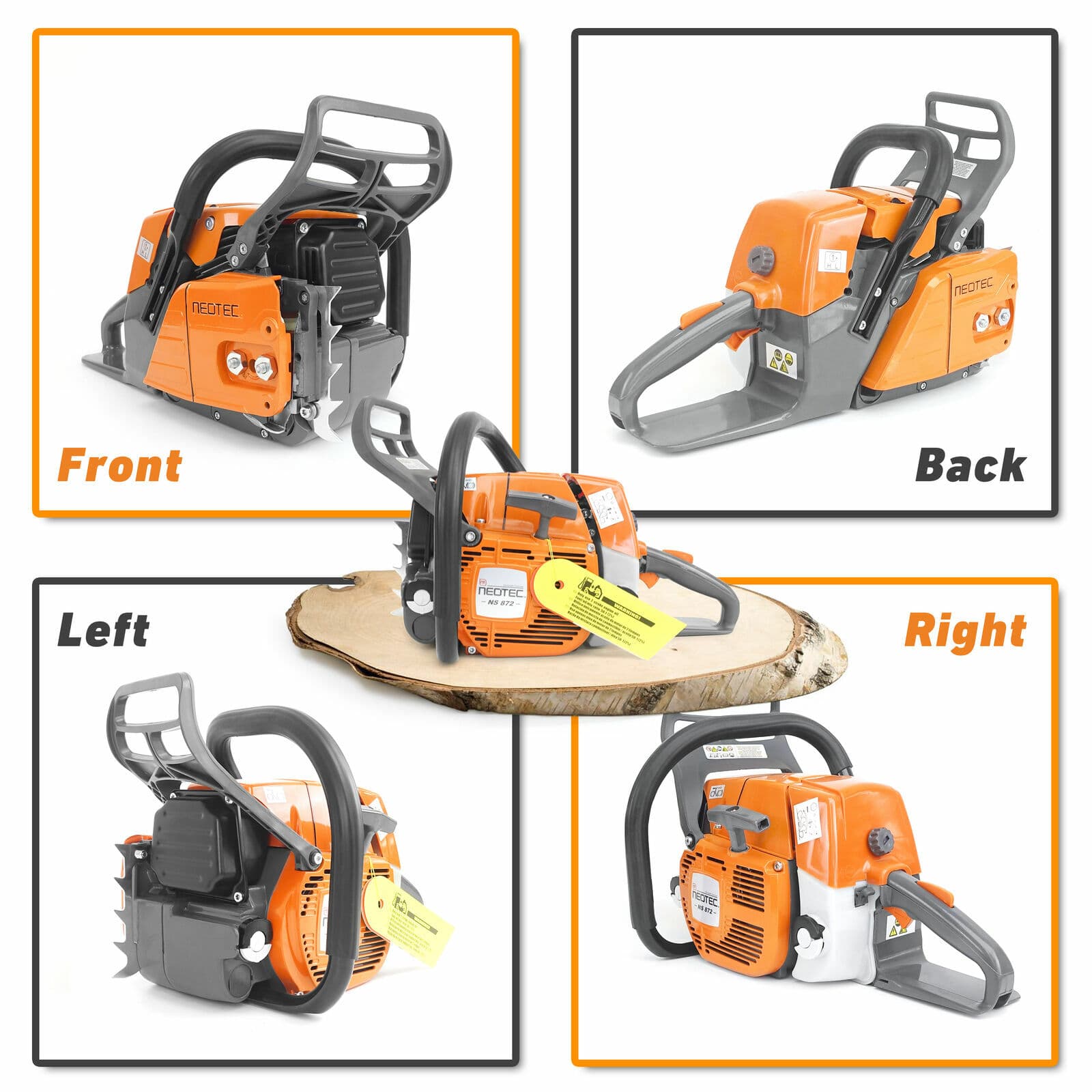72cc Chainsaw Gasoline Power with 20'' Guide Bar Saw Chain Compatible with MS381 5