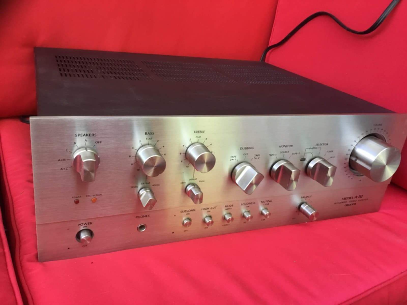 Very Nice Onkyo A-10 Stereo Integrated Amplifier.