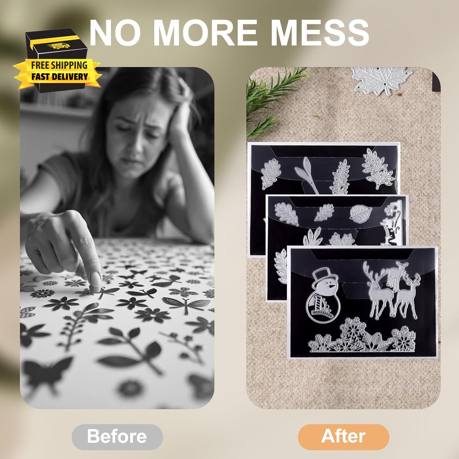 20Pcs Magnetic Sheets for Dies Storage, with Rubber Magnet Sheet, Die Cut Storag 5