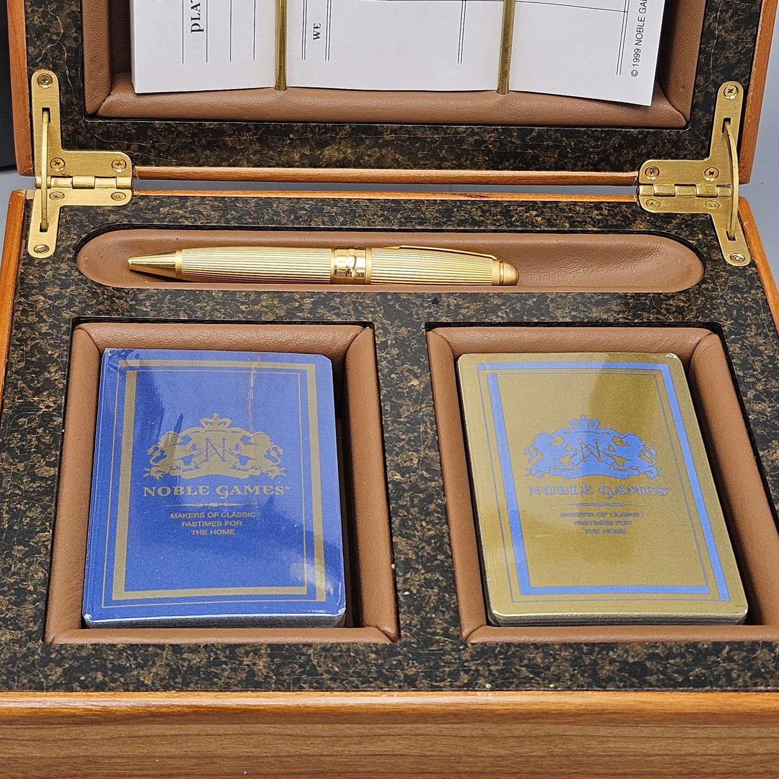 Vintage David Ripley for Noble Games Contract Bridge Set 6