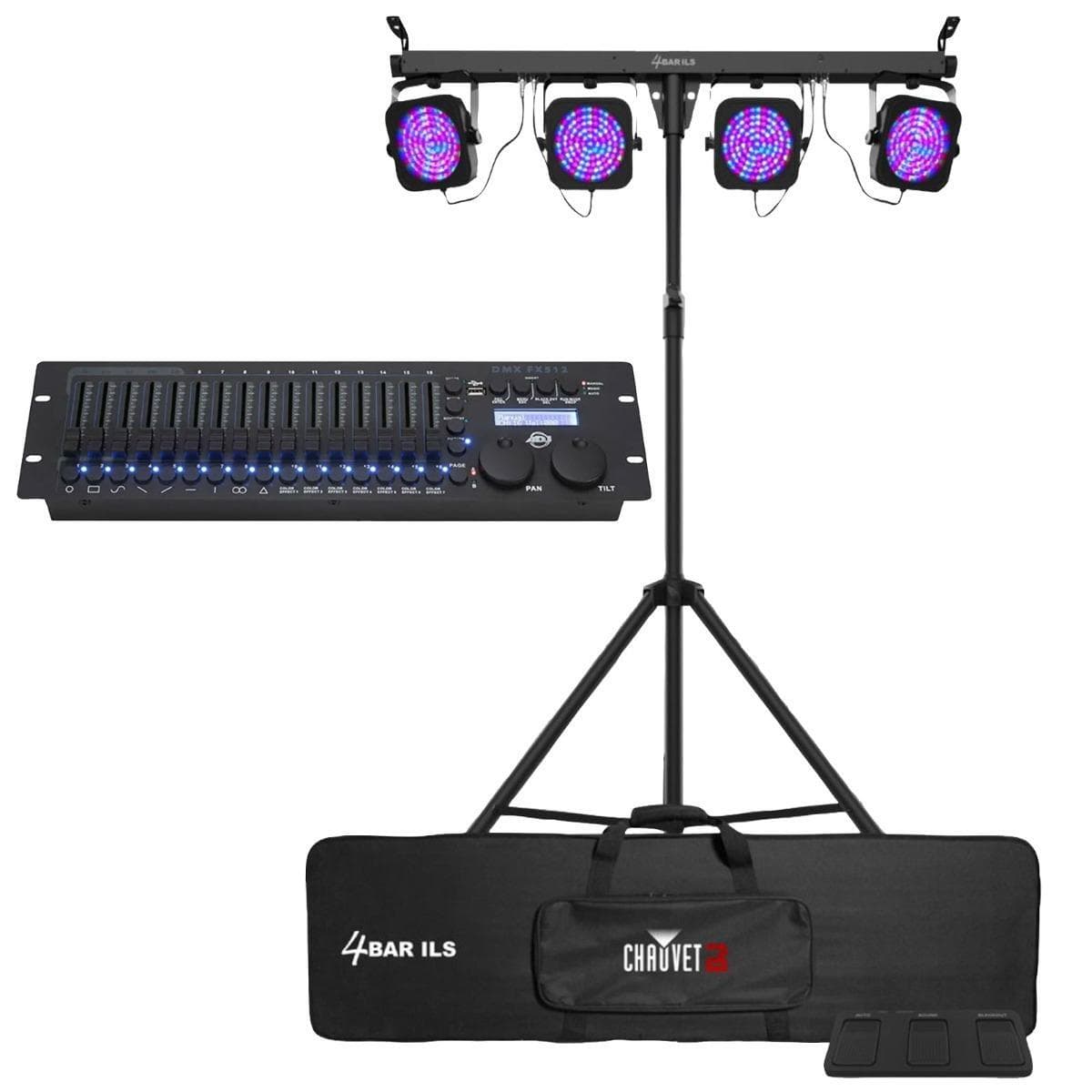 Chauvet 4BAR ILS Complete Wash Lighting Solution & DMX Controller